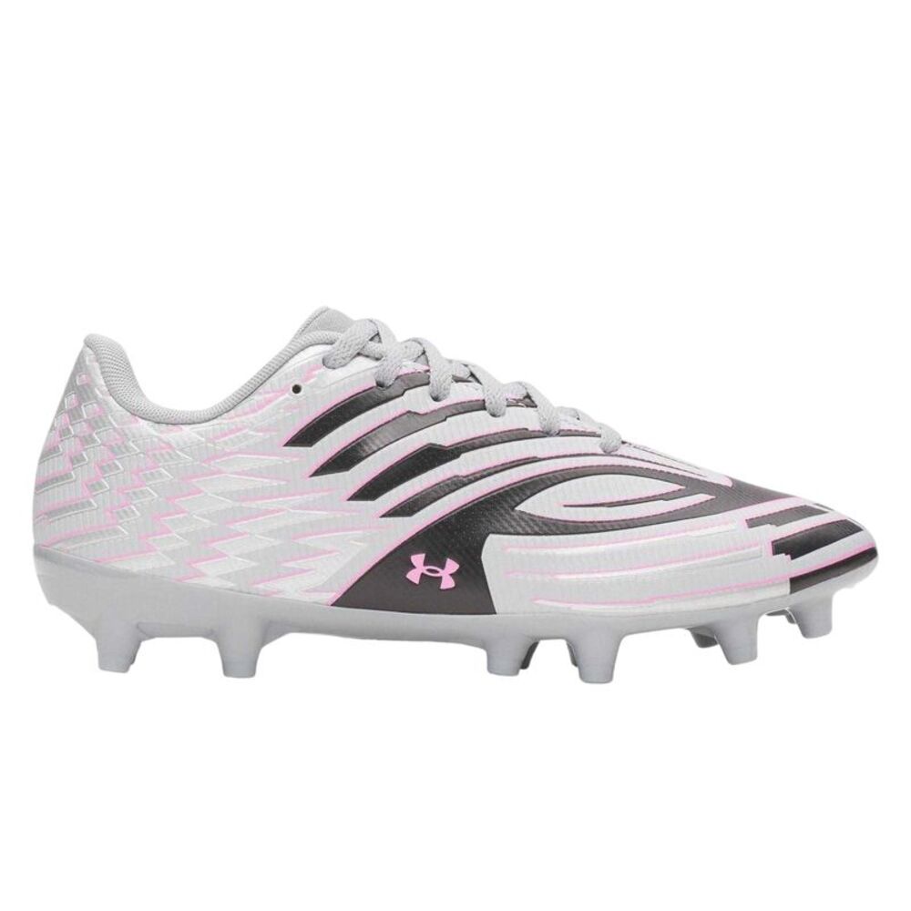 Under Armour Womens/Ladies Shadow 3 Firm Ground Football Boots / Silver/Black